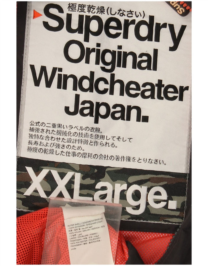 Giacca a vento da donna SUPERDRY Windcheater UK 20 2XL Nylon nero