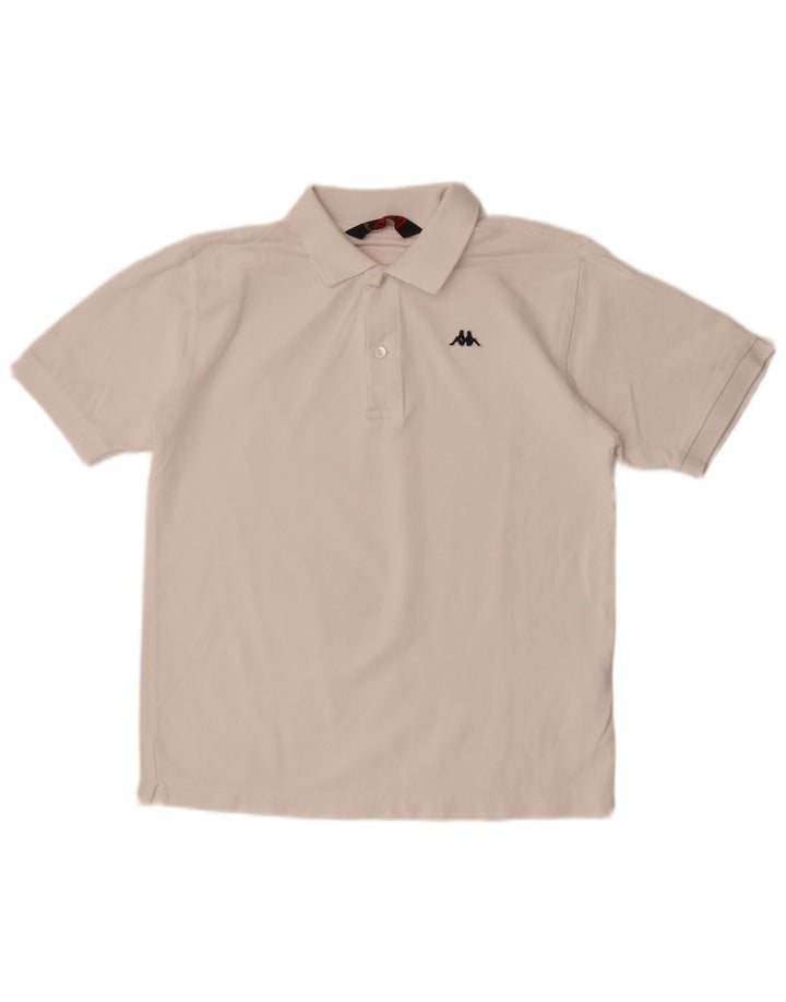 Polo Kappa Uomo Small Bianca In Cotone