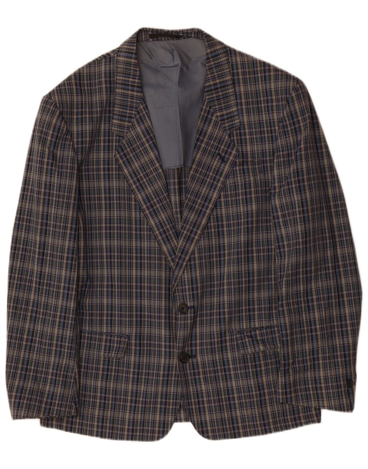Giacca blazer da uomo a 2 bottoni GREEN FOX EU 48 grigio medio a quadri