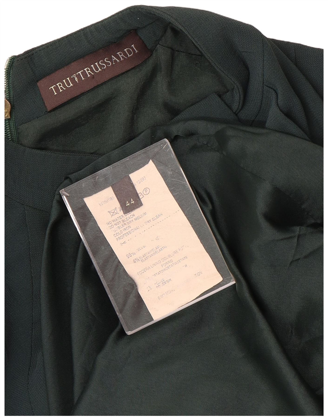 Abito Tubino Donna Trussardi IT 44 Viscosa Verde Medio