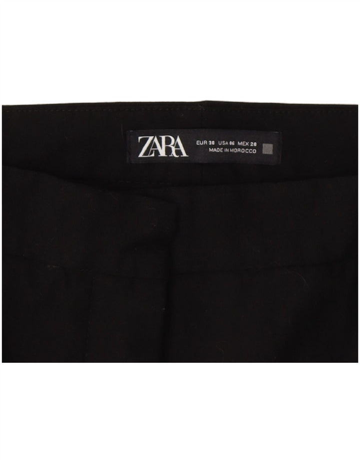 Pantaloni corti da donna Zara EU 38 piccoli W28 L23 neri