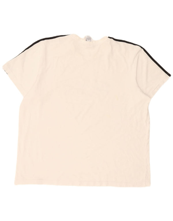 T-shirt grafica da uomo Adidas Paris Top 2XL cotone bianco