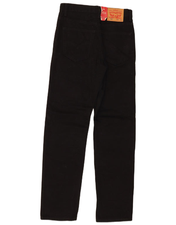 Levi's Uomo 504 Jeans dritti regolari W30 L32 Cotone Nero
