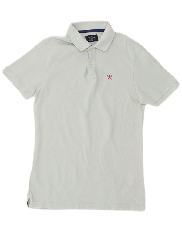 Polo da uomo slim fit Hackett piccola in cotone blu