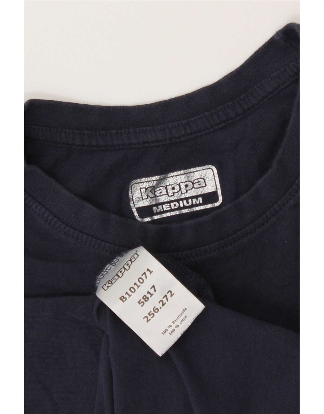 T-shirt uomo Kappa Top medio blu navy in cotone