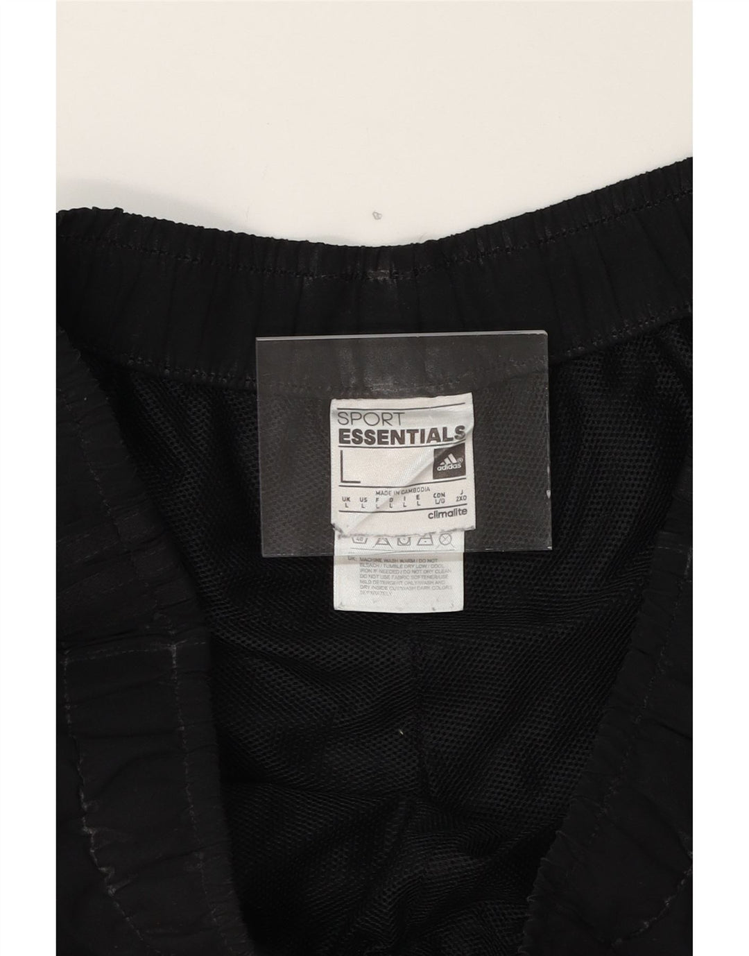 ADIDAS Mens Climalite Sport Shorts Large Black Polyester Vintage Adidas and Second-Hand Adidas from Messina Hembry 