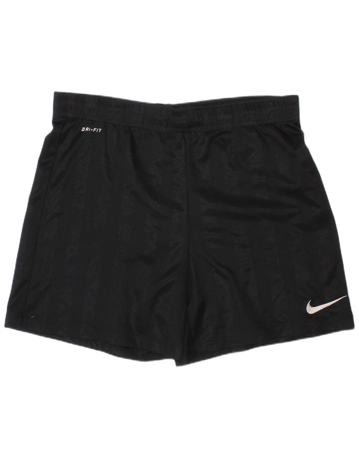 Pantaloncini sportivi Nike da ragazzo Dri Fit 10-11 anni poliestere a righe nere medie