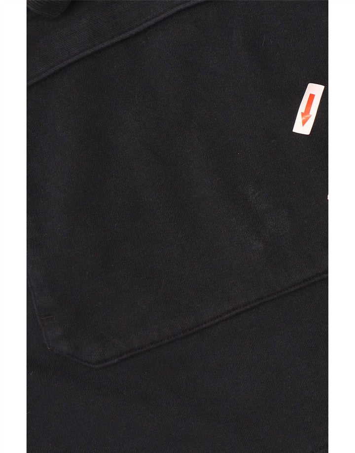 Felpa con cappuccio oversize da donna Puma UK 8 Small in cotone nero