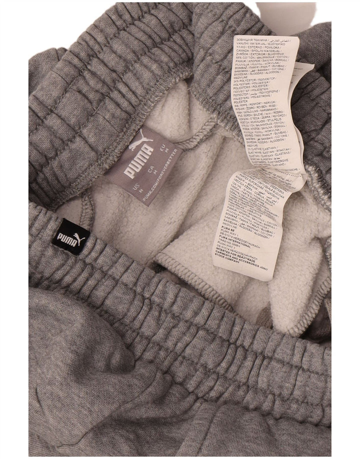 Pantaloni da tuta da uomo Puma Joggers in cotone chiazzato grigio medio