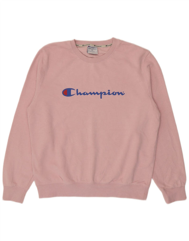 Felpa grafica da uomo Champion Felpa 2XL Cotone rosa