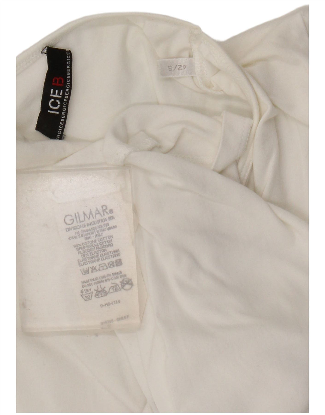 Iceberg Top grafico da donna a maniche lunghe IT 42 Cotone floreale bianco medio