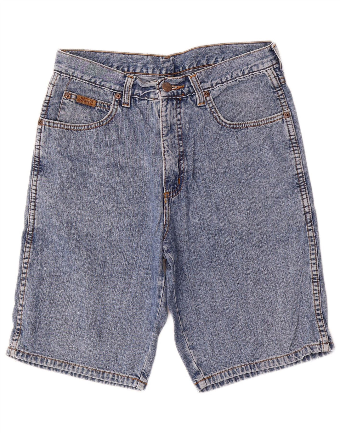 Pantaloncini di jeans da uomo Wrangler W28 Blu medio