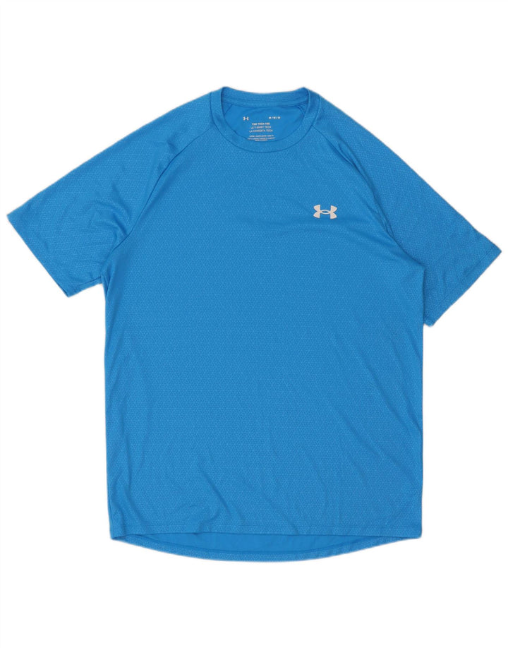 T-shirt da uomo Under Armour Top blu medio geometrico