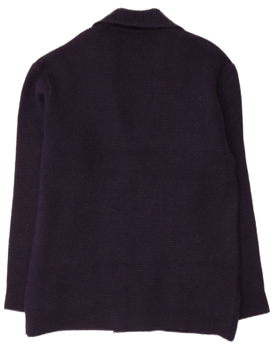 Maglione cardigan da uomo Settebello in lana media blu navy