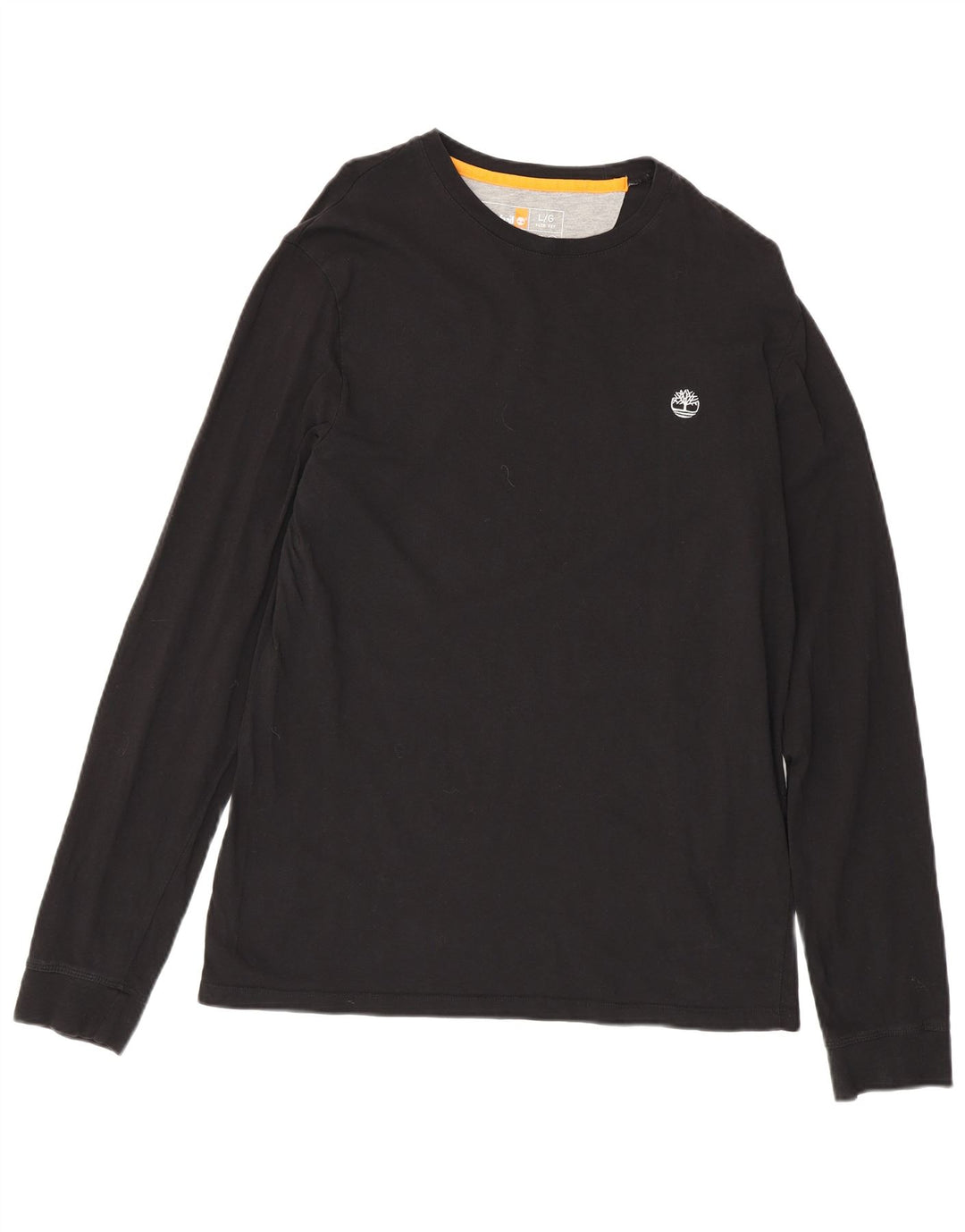 Timberland Uomo Slim Fit Top manica lunga grande cotone nero