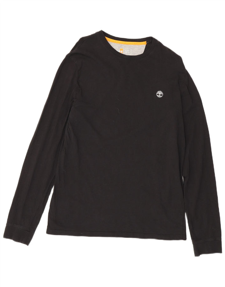 Timberland Uomo Slim Fit Top manica lunga grande cotone nero