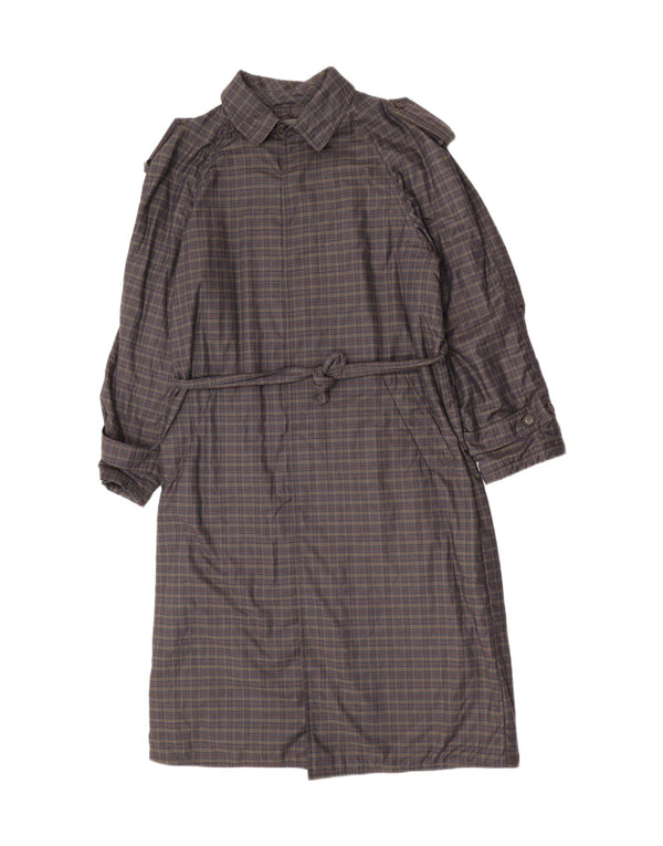 Gio Renzi Giacca a vento militare da uomo UK 38 grigio medio a quadri