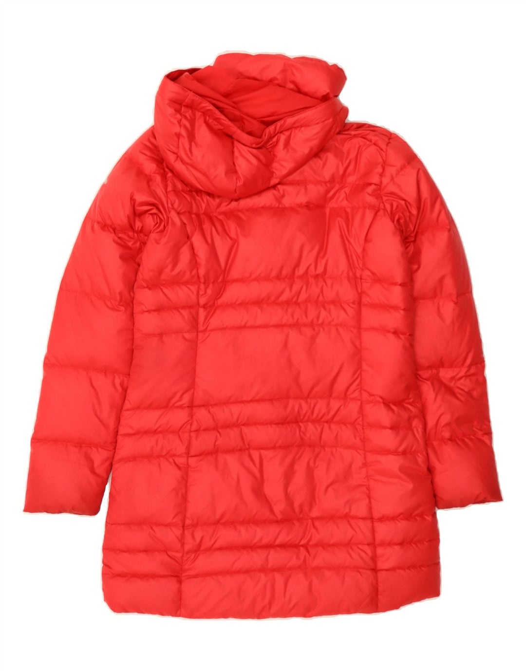COLUMBIA Womens Hooded Padded Coat UK 10 Small Red Polyester Vintage Columbia and Second-Hand Columbia from Messina Hembry 