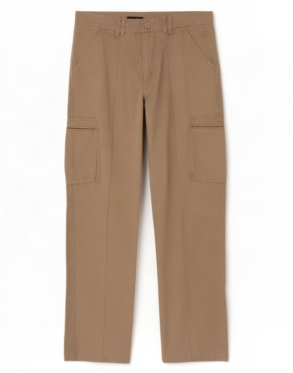 Pantaloni cargo dritti da uomo Lotto piccoli W27 L31 in cotone beige