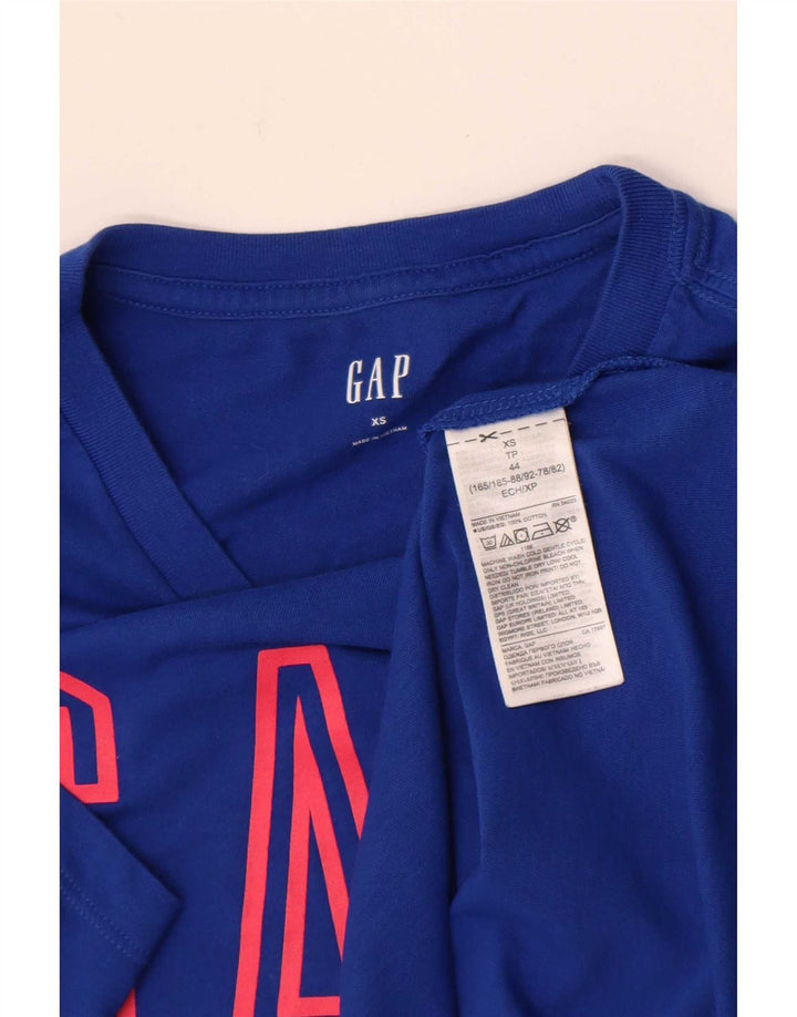 T-shirt grafica da uomo Gap Top XS in cotone blu