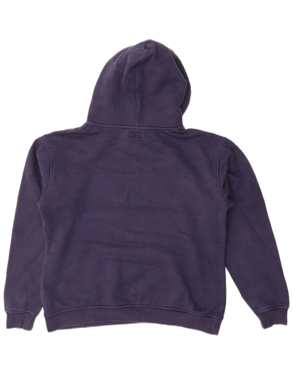 TOMMY HILFIGER Maglione oversize con cappuccio da donna UK 14 medio blu navy