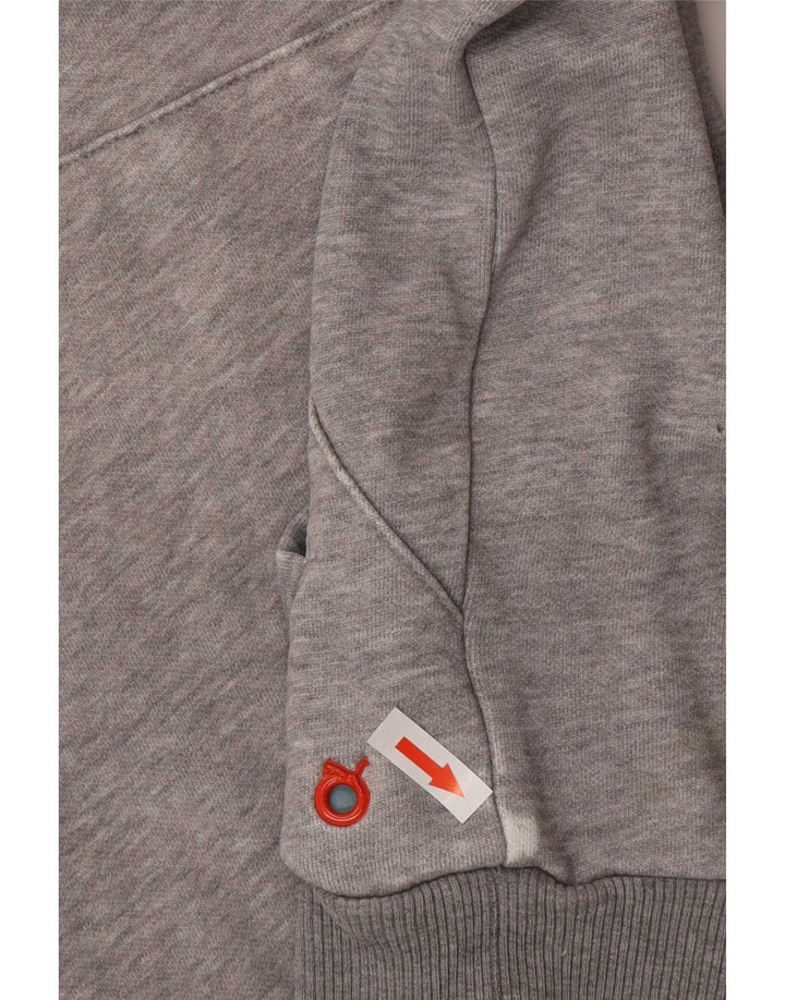 Felpa con cappuccio grafica da uomo Puma grigio medio chiazzato