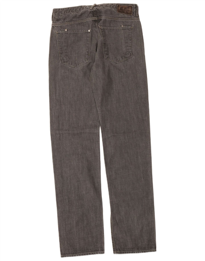 MASSIMO DUTTI Mens Straight Jeans EU 42 Large W32 L37 Grey Cotton