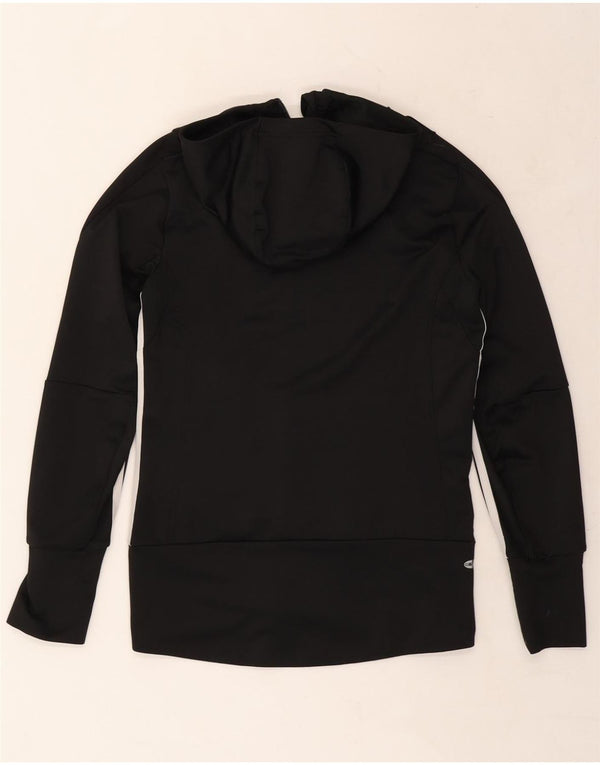 Giacca sportiva da donna con cappuccio ADIDAS Clima 365 UK 14 grande nera