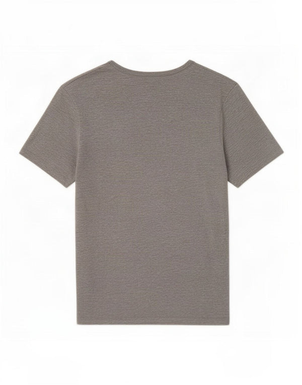 T-shirt da donna Hugo Boss Top UK 10 piccolo cotone chiazzato grigio