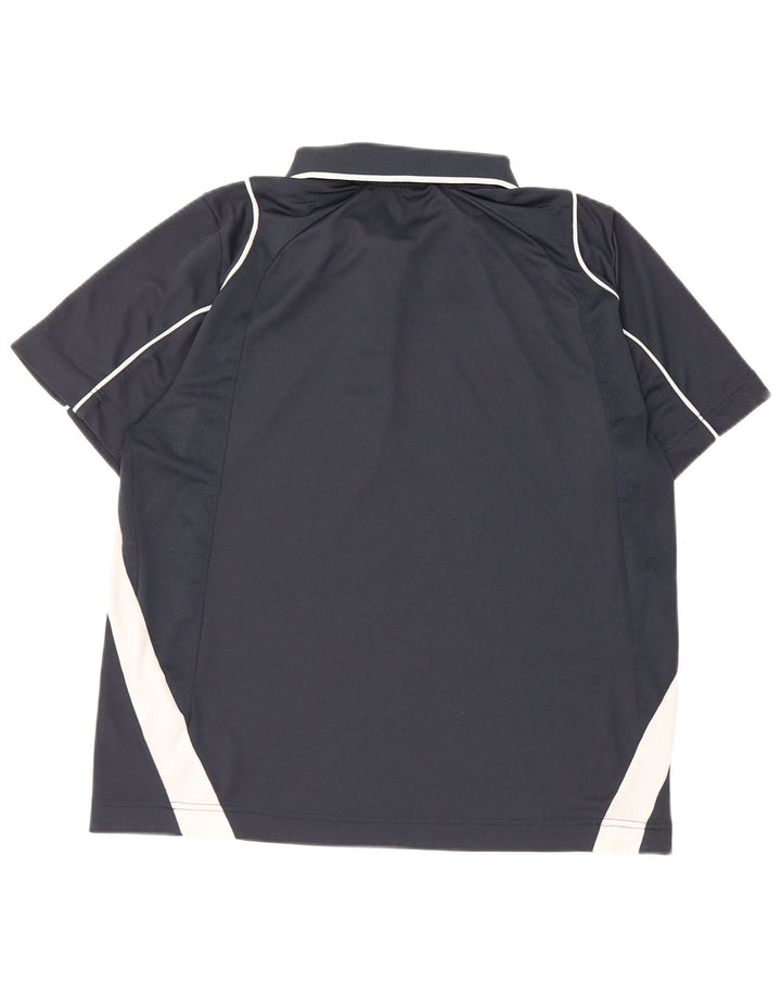 Polo da uomo Lotto in poliestere color block medio blu navy