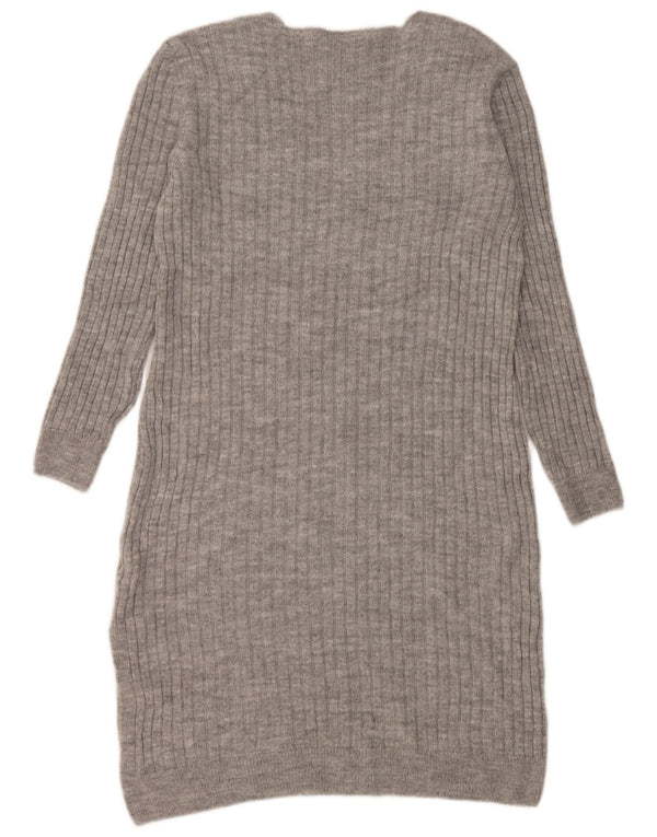 Abito maglione da donna Lipsy UK 16 grande acrilico grigio