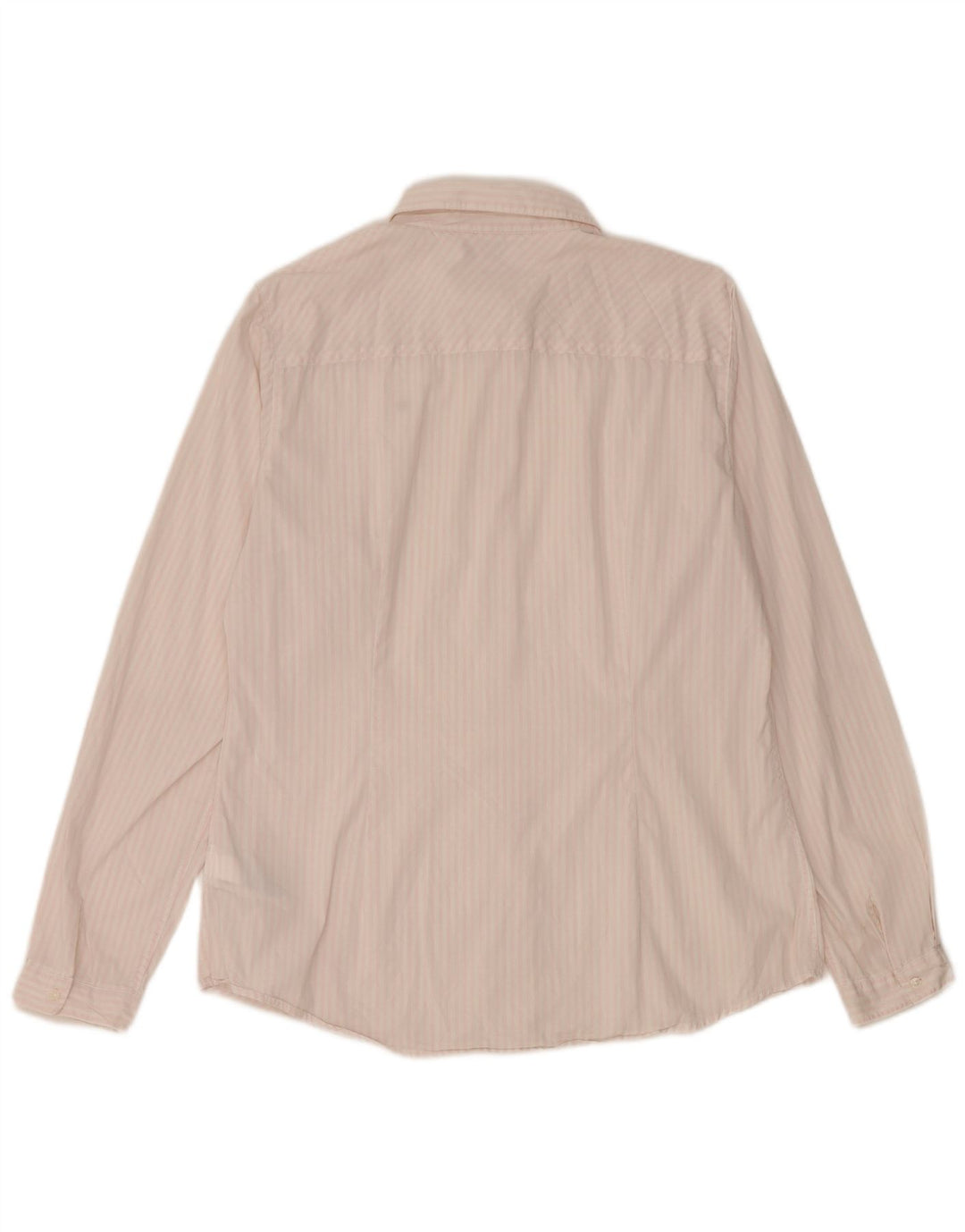 Camicia aderente da donna Tommy Hilfiger US 12 grande cotone a righe bianche