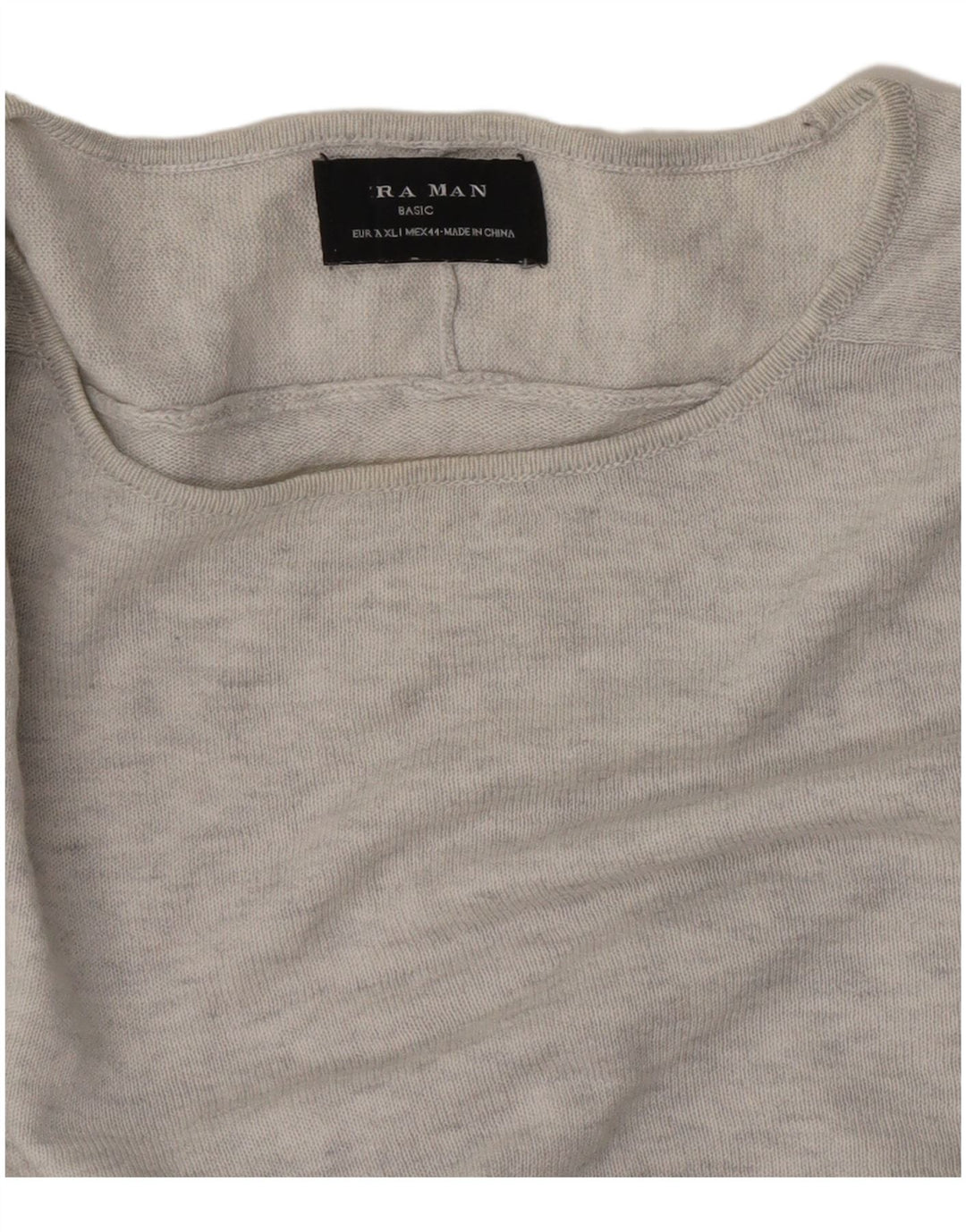 Top Zara da uomo a maniche lunghe XL grigio