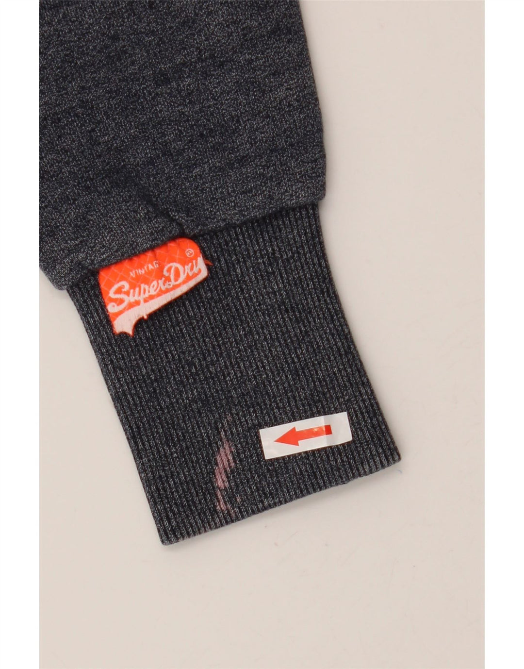 Maglione con cappuccio grafico da uomo Superdry piccolo in cotone blu