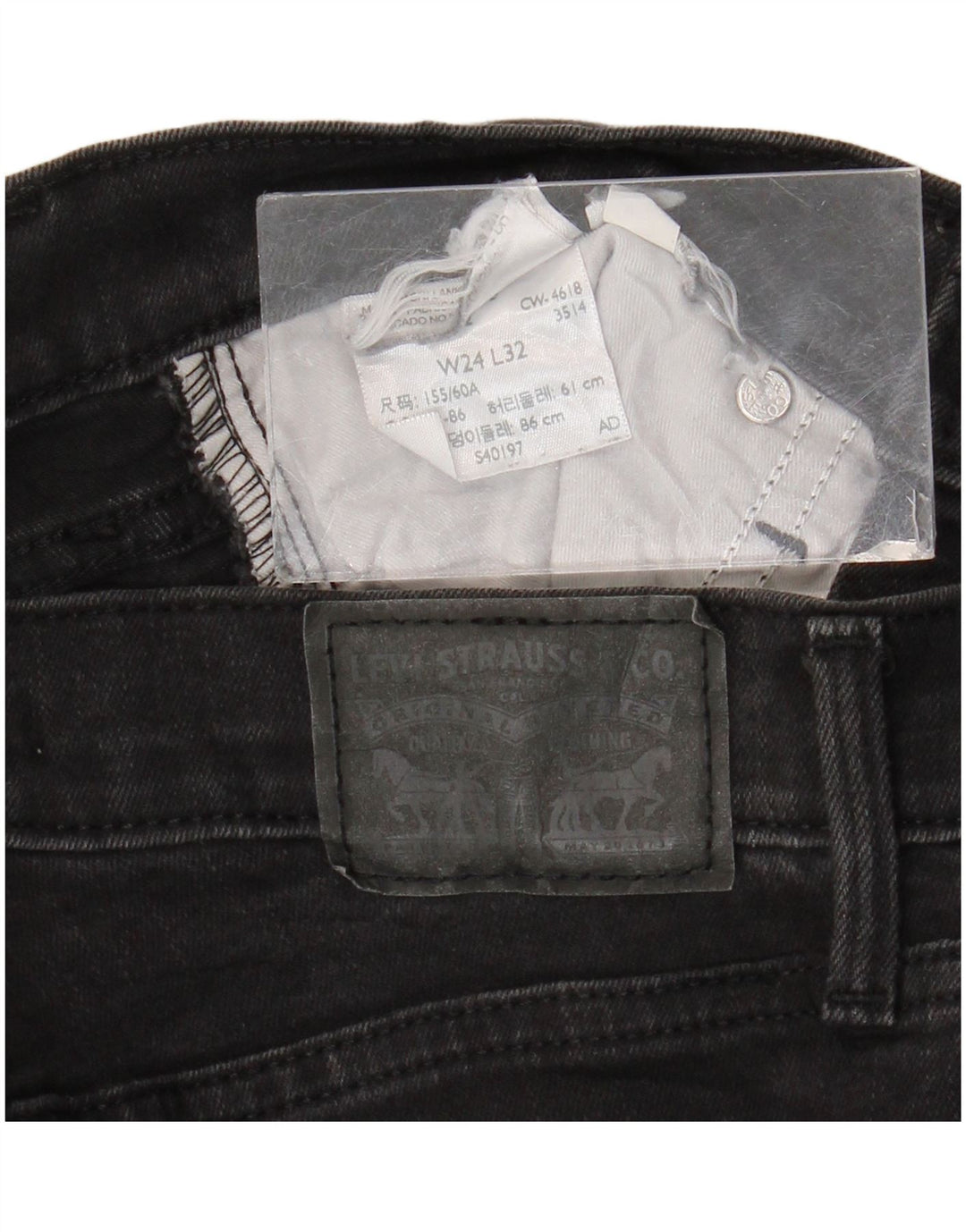 Jeans skinny Levi's da donna W24 L32 neri