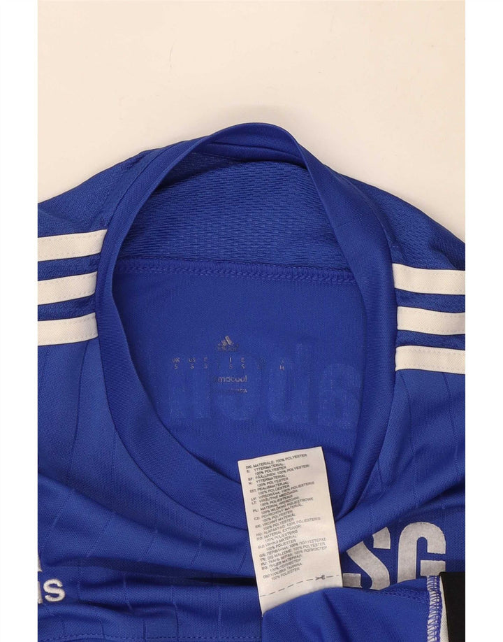 T-shirt grafica Adidas Climacool da uomo, piccola, in poliestere color block blu