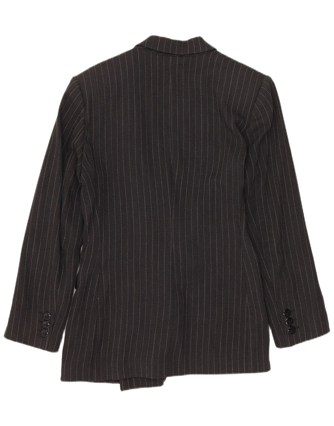 Giacca blazer doppiopetto da donna di Andrea IT 44 gessato medio nero