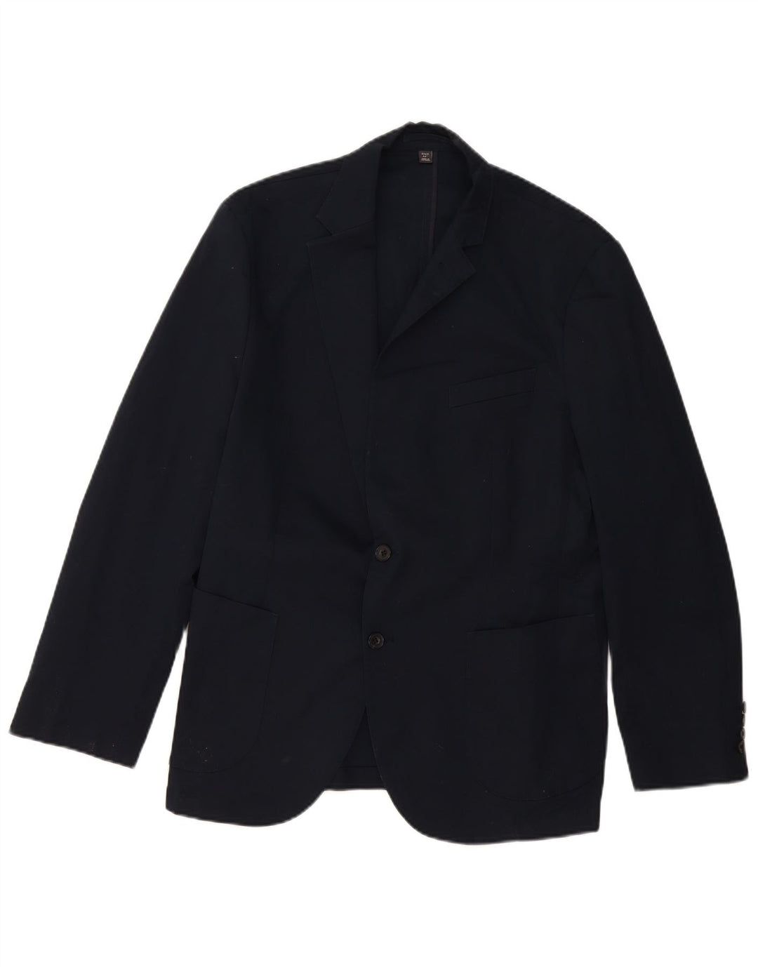 Giacca blazer a 2 bottoni da uomo Marks & Spencer UK 44 XL cotone blu navy