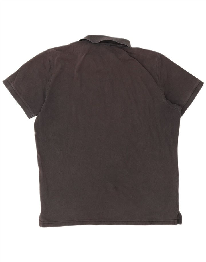 Polo Gant da uomo Regular XL in cotone grigio