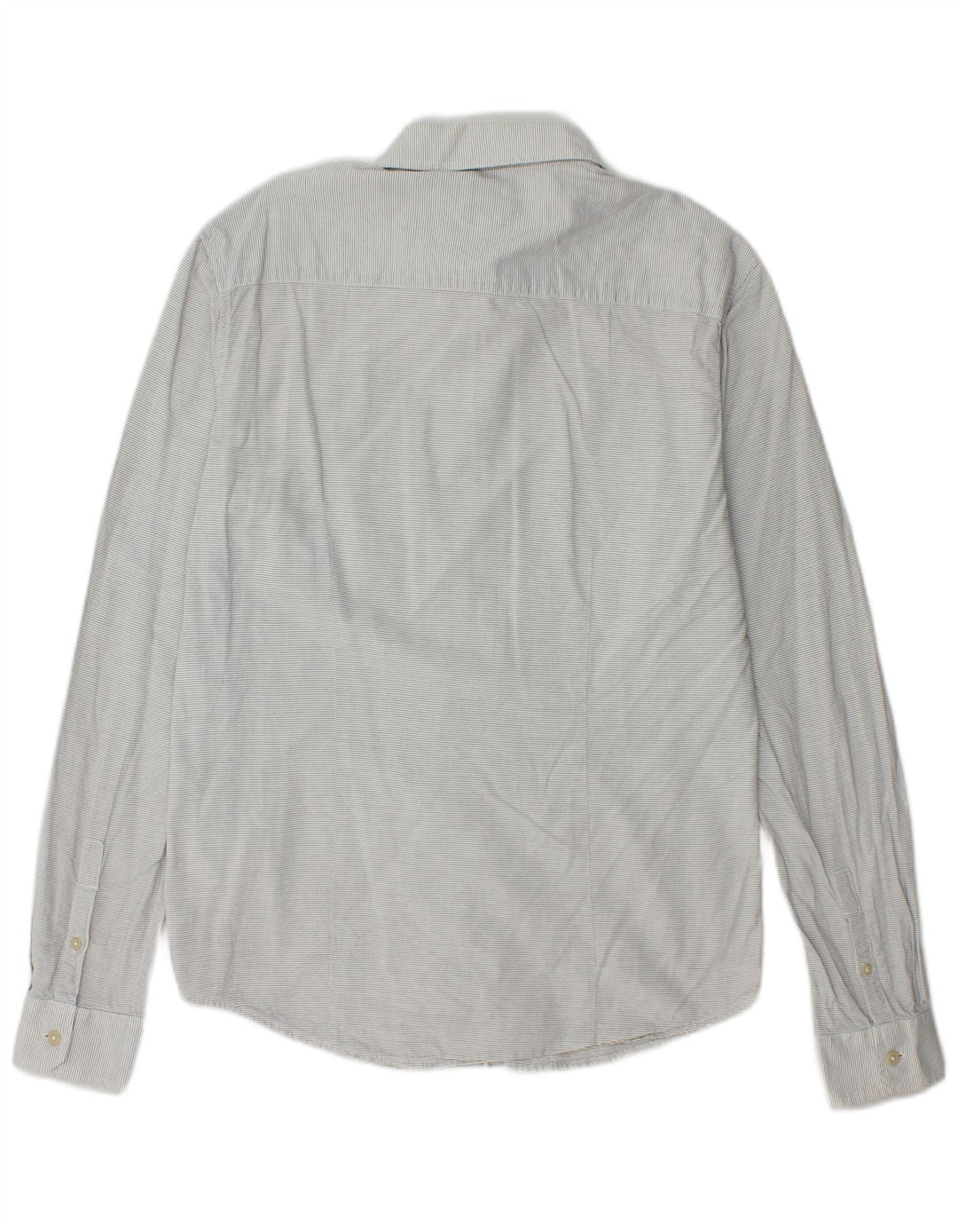 Camicia slim da uomo Wrangler in cotone gessato grigio medio