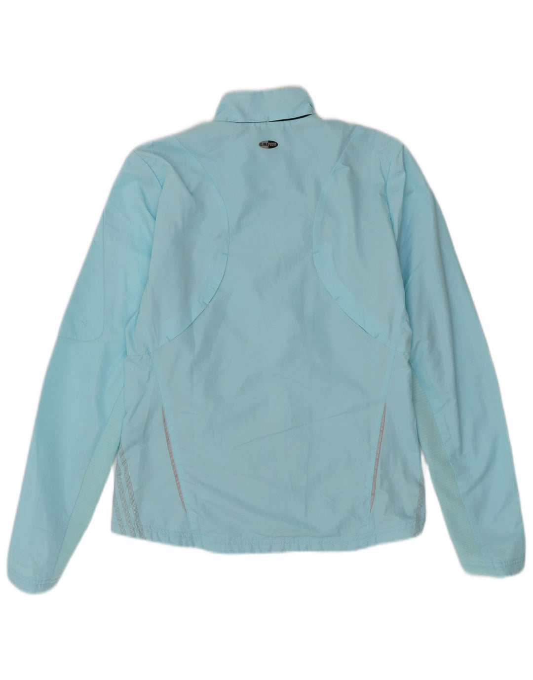ADIDAS Womens Clima Proof Tracksuit Top Jacket UK 10 Small  Blue Polyester