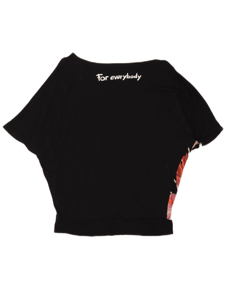 T-shirt da donna DESIGUAL Top UK 14 medio nero floreale