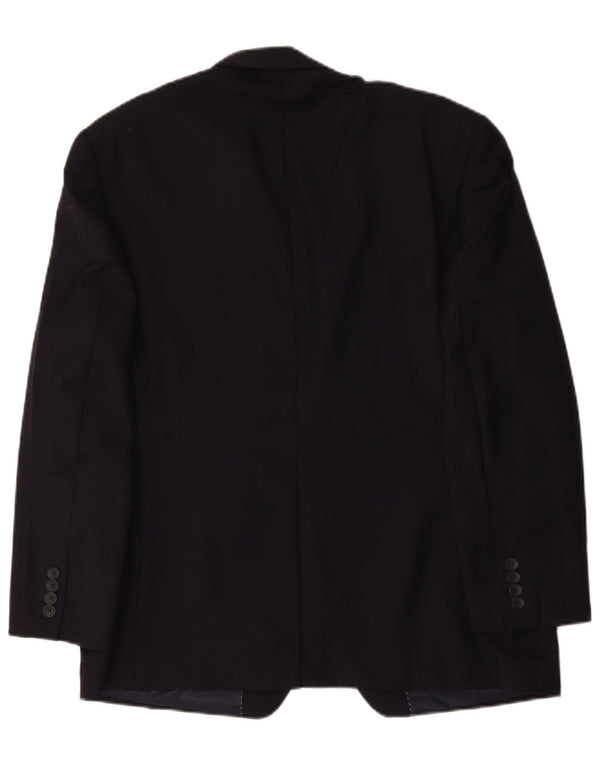 Nautica Mens 2 Button Blazer Jacket UK 40 Large Navy Blue Wool