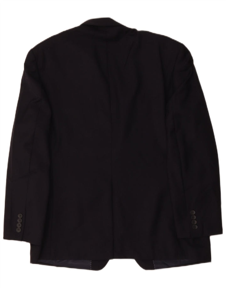 Giacca blazer da uomo a 2 bottoni Nautica UK 40 grande in lana blu navy