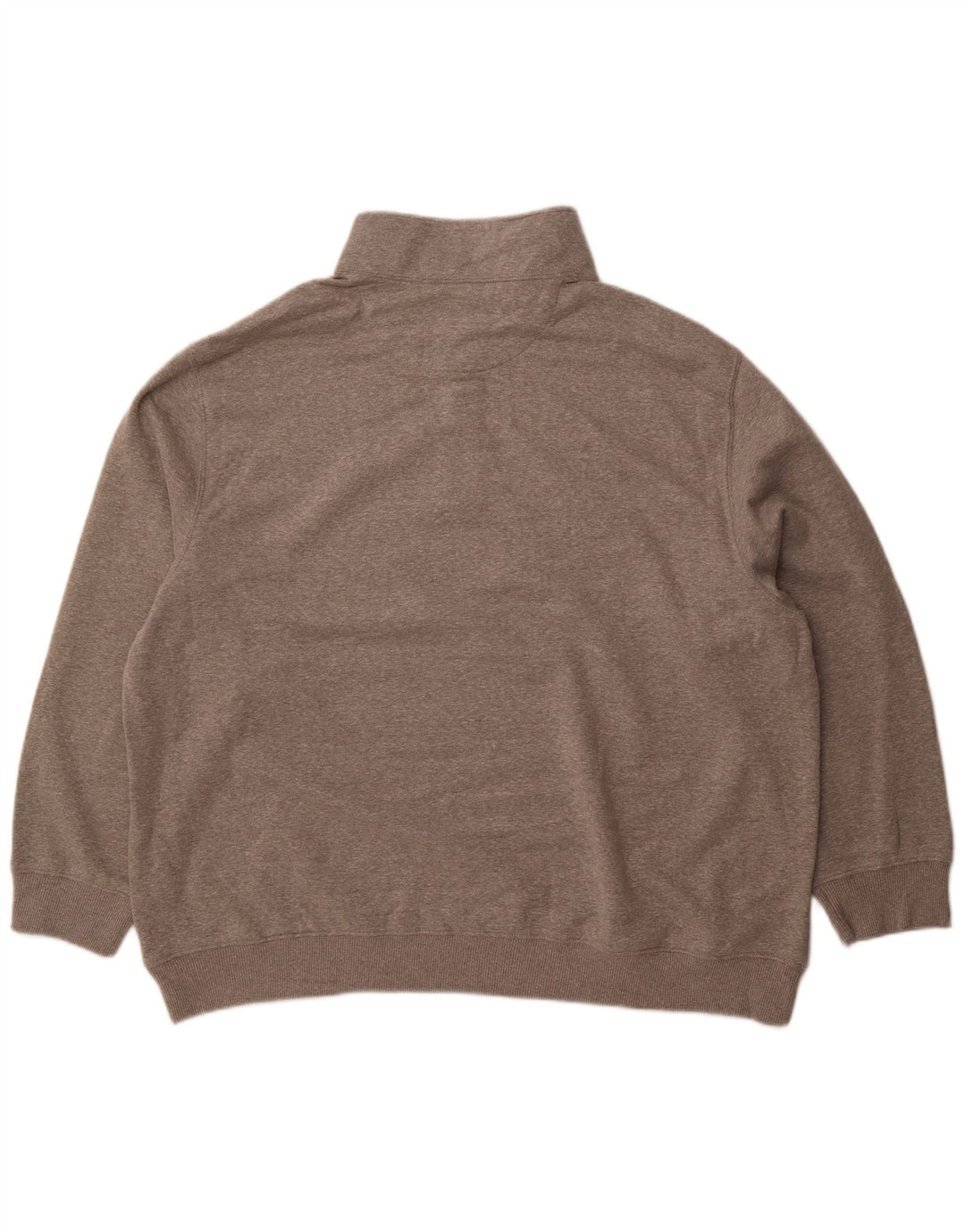 Felpa da uomo con zip e collo IZOD 2XL in cotone grigio