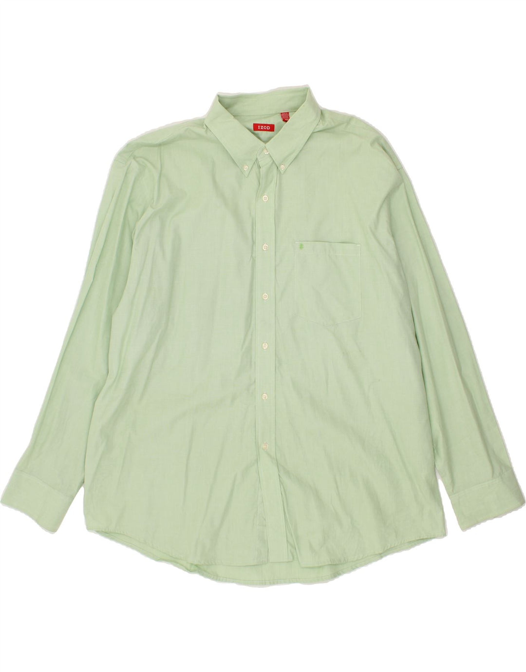 IZOD Mens Shirt 2XL Green Cotton Vintage Izod and Second-Hand Izod from Messina Hembry 