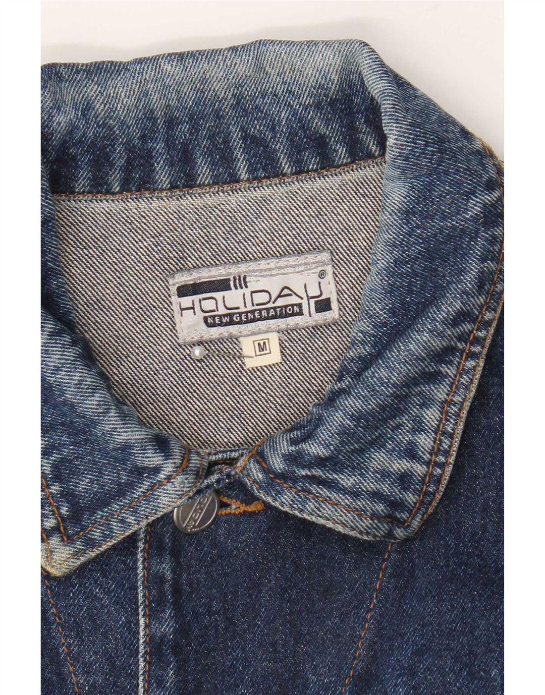Giacca di jeans vestibilità regolare da uomo Holiday UK 38 Cotone blu medio
