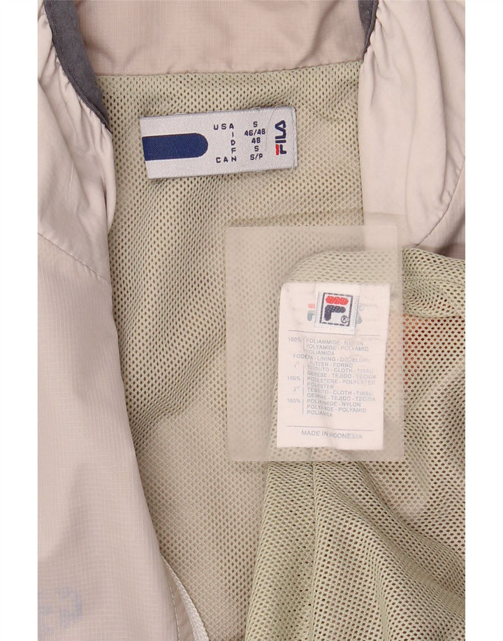 Giacca da ginnastica da uomo Fila Small Beige Colourblock in poliammide