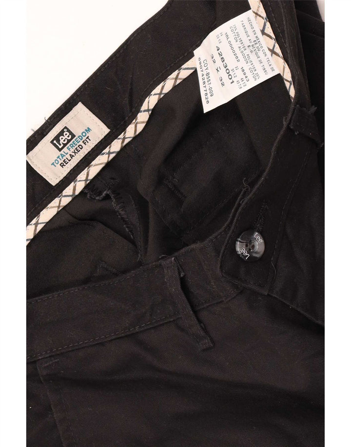 Pantaloni chino da uomo dalla vestibilità comoda Lee W32 L32 poliestere nero