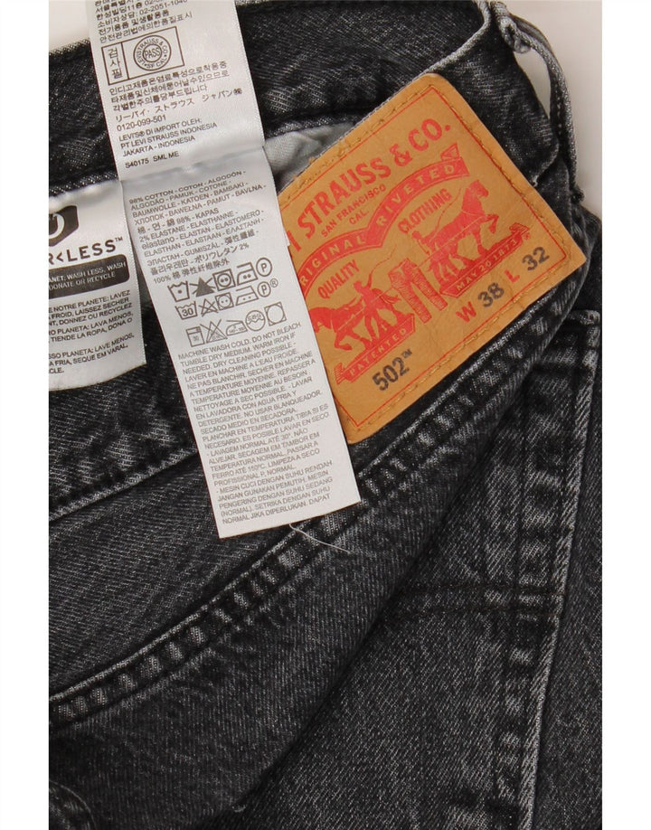 LEVI'S Jeans da uomo 502 affusolati W38 L32 Cotone grigio